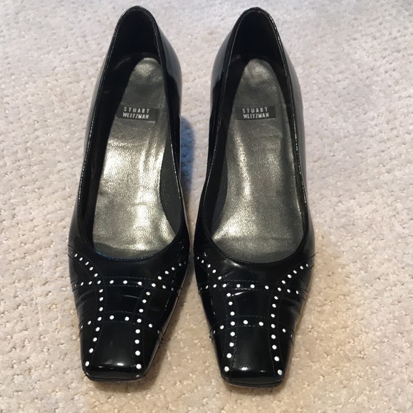 Stuart Weitzman square toe heels size 6 - Picture 9 of 10